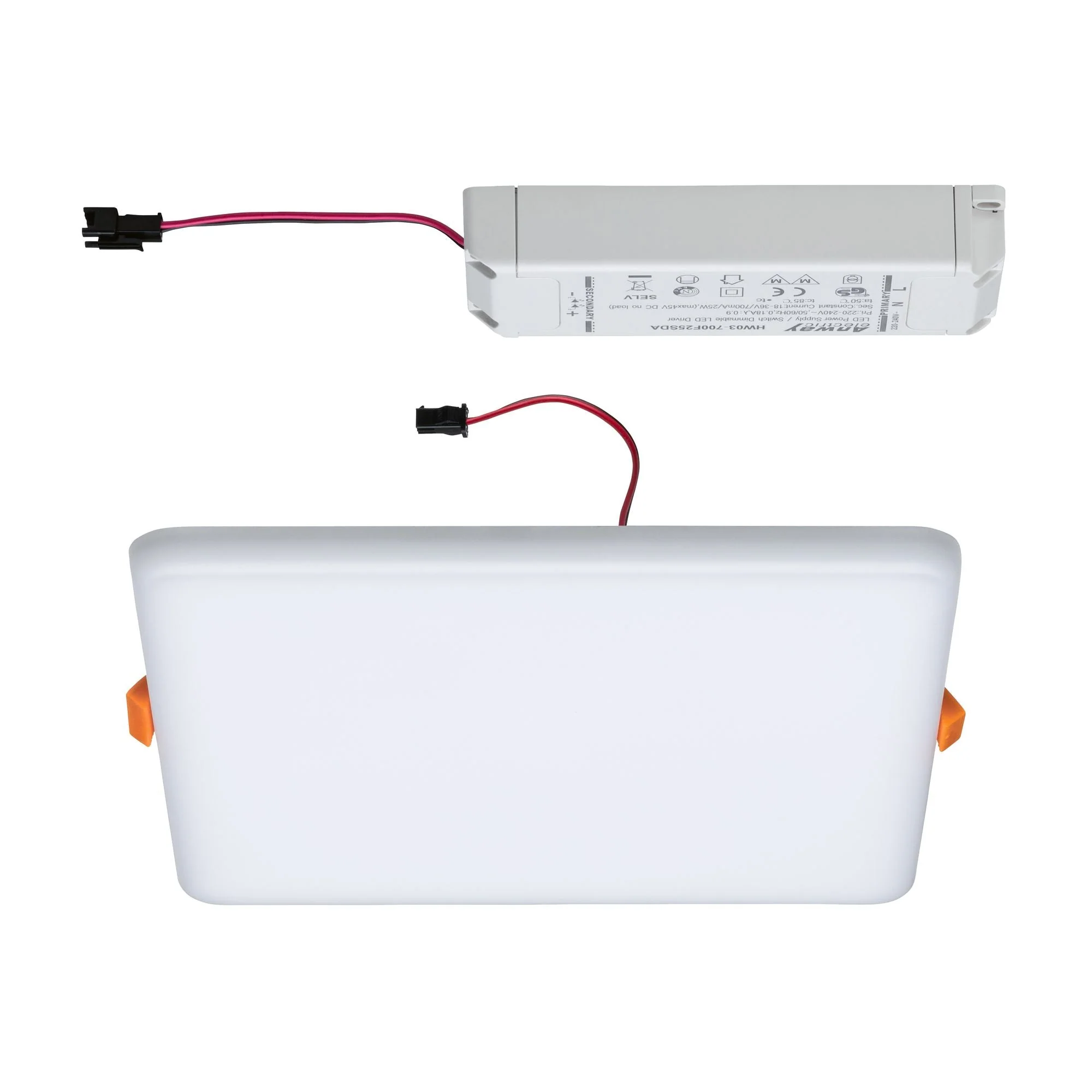 VariFit Veluna IP44 eckig 185x185mm 17W 1400lm 3000K Satin dimmbar - Image 6