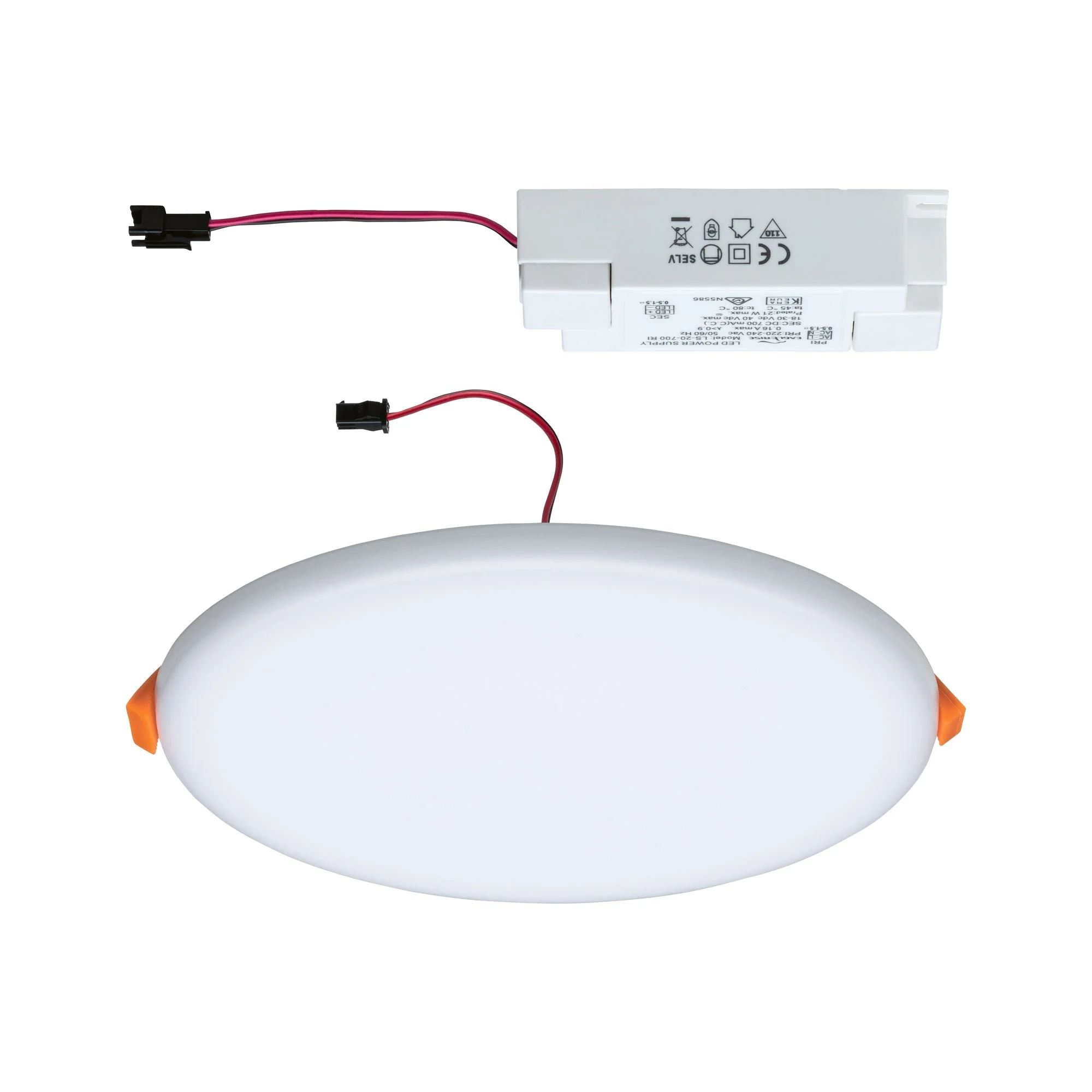 VariFit Veluna IP44 rund 185mm 17W 1400lm 3000K Satin - Image 5