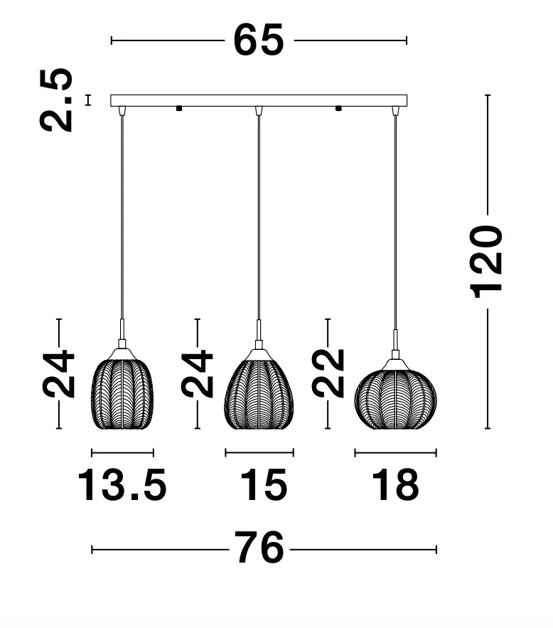 VARIO Pendelleuchte  760 mm dimmbar - Image 2