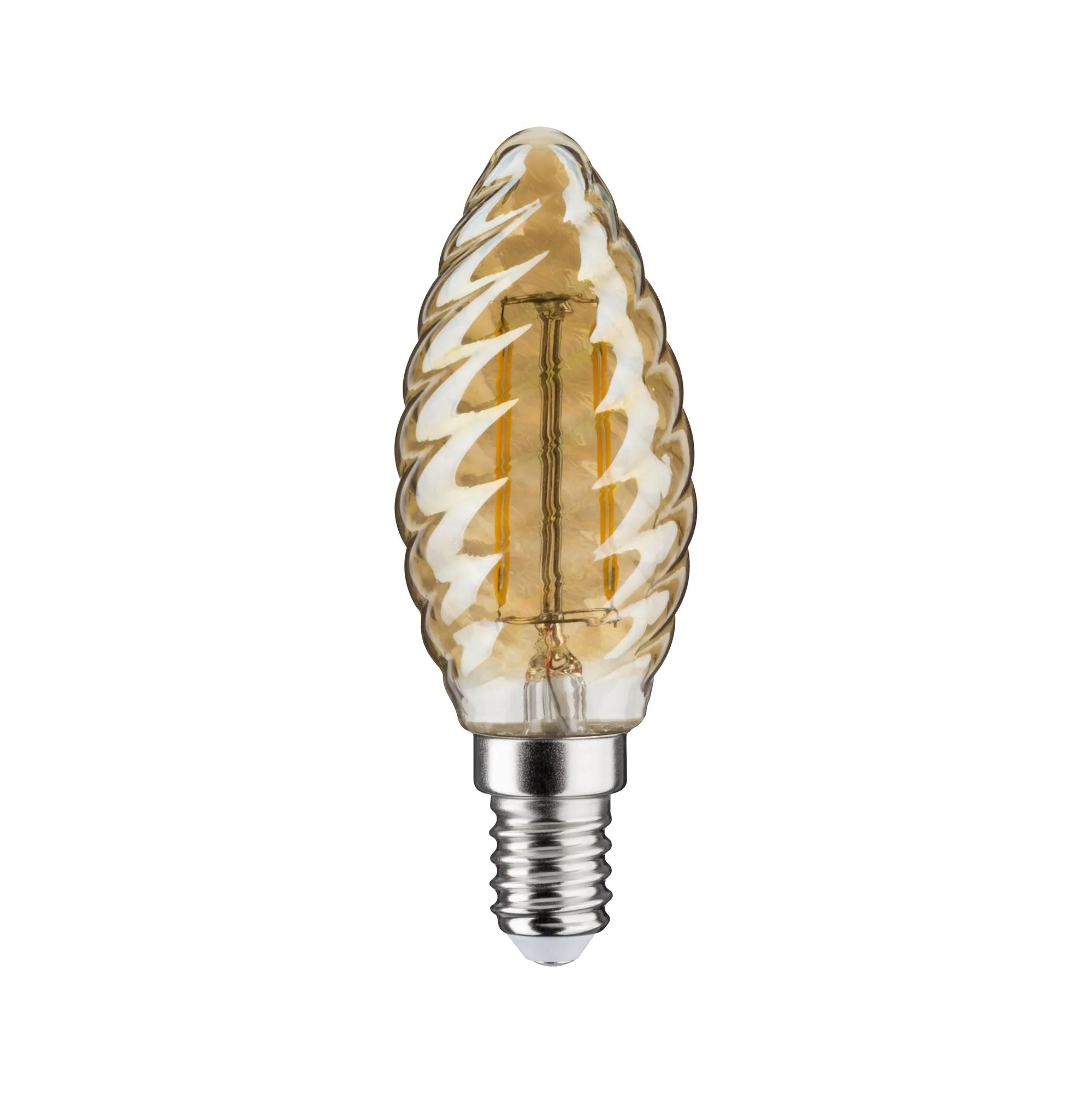 Vintage Edition LED Kerze gedrehtes Glas 260lm 2,6W 2500K Gold - Image 3