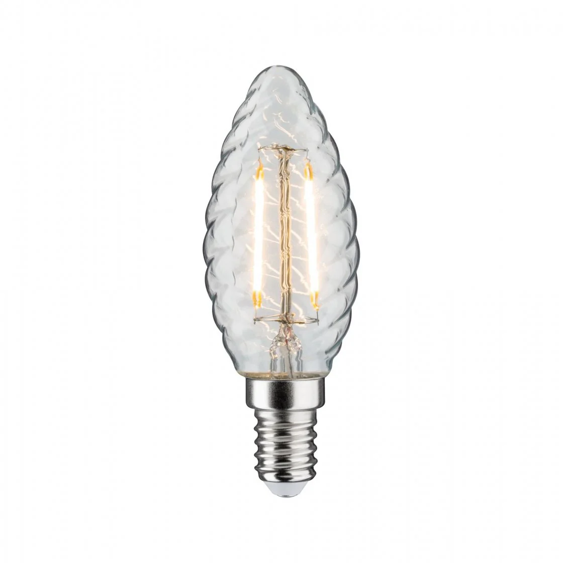 Vintage Edition LED Kerze gedrehtes Glas E14 230V 280lm 2,6W 2700K Klar