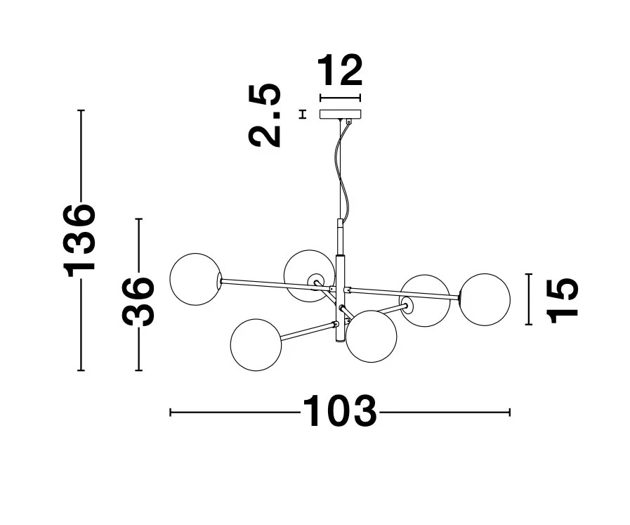 VITRA Pendelleuchte  1030 mm dimmbar - Image 3