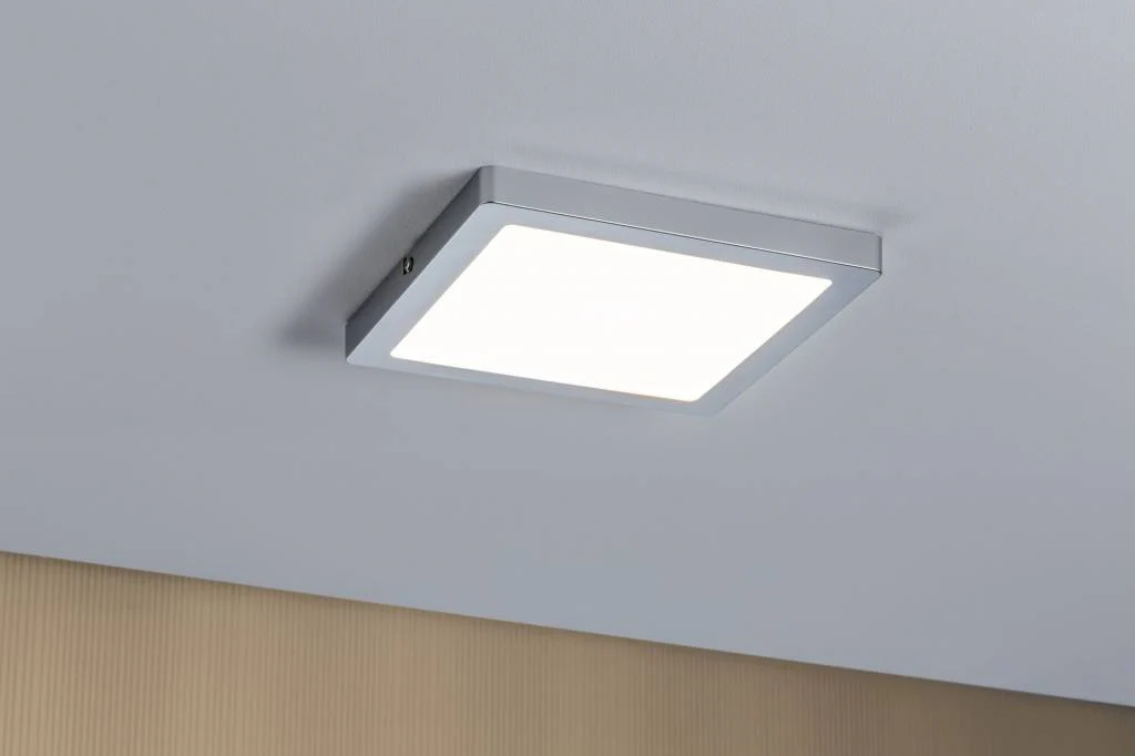 WallCeiling Atria LED-Panel 220x220mm 20W Chrom matt 230V Kunststoff Deckenlampe - Image 3