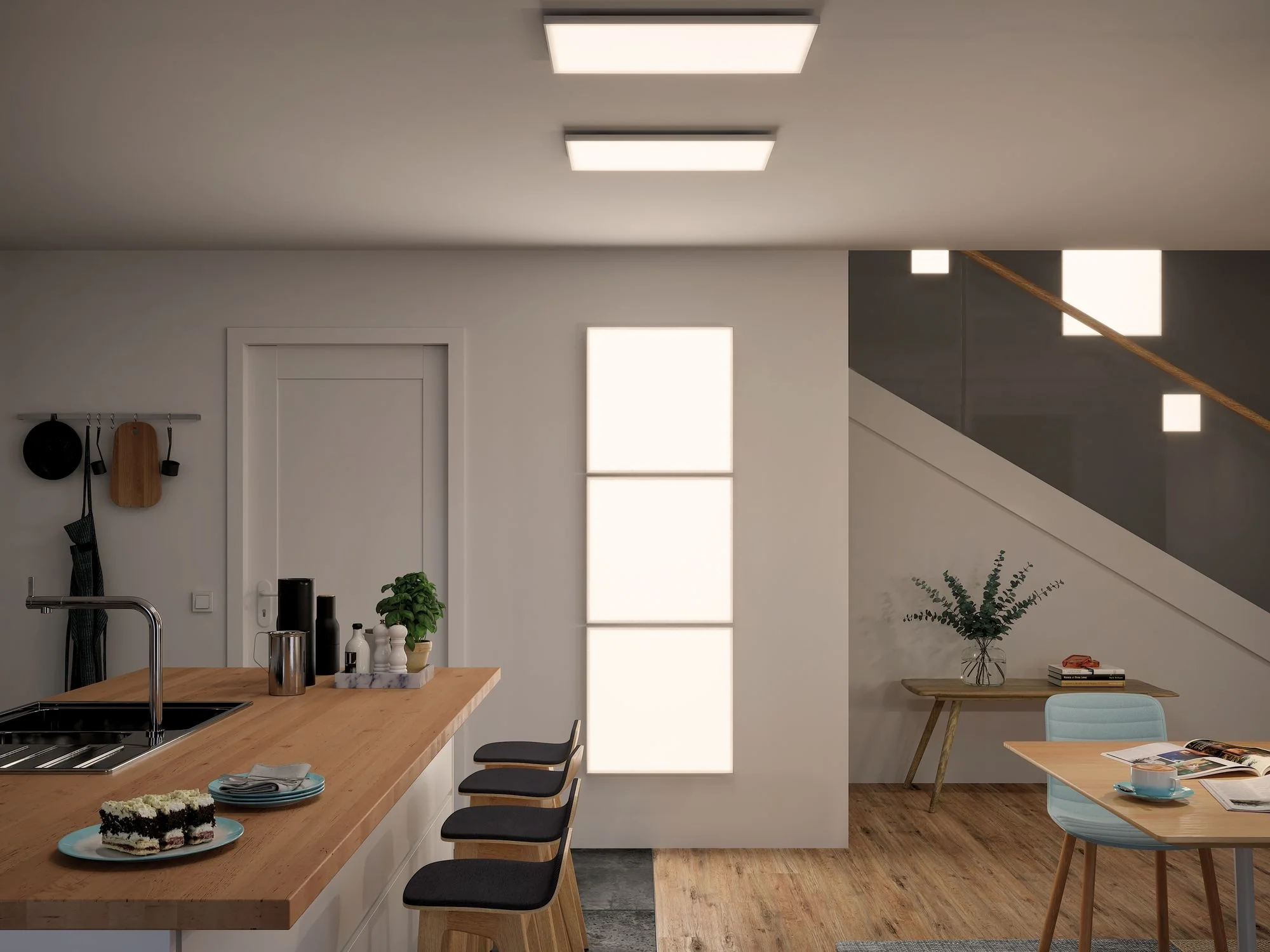 WallCeiling Velora LED Panel 595x295mm 29W Weiß matt 230V Metall Deckenlampe - Image 3