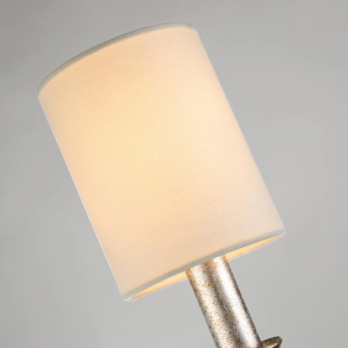 Wandleuchte Lemuria, 1-flammig, Antik-Gold, Lampenschirm elfenbeinfarben - Image 4