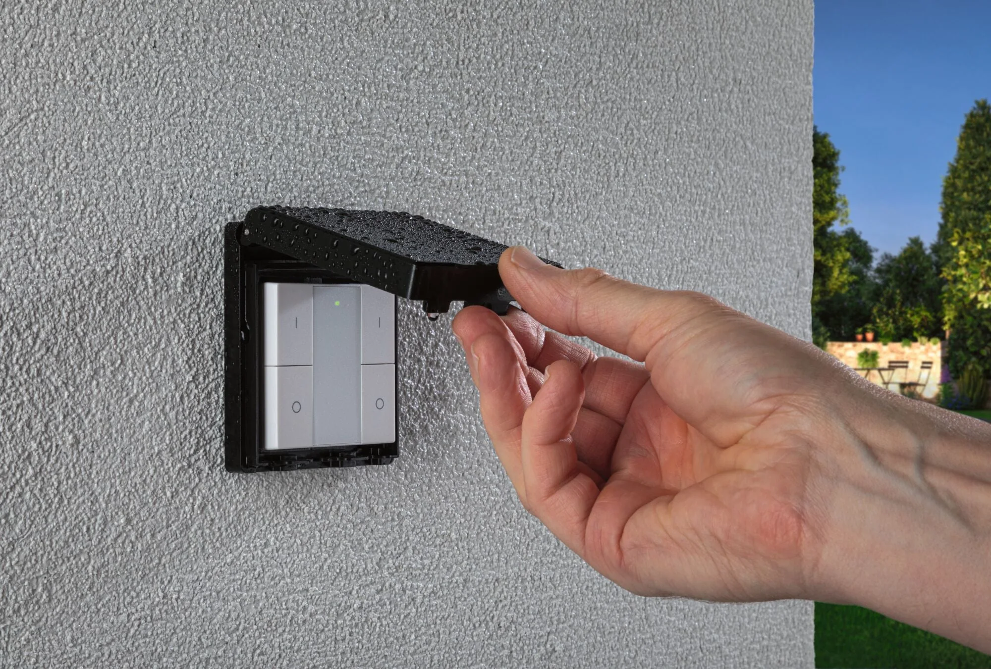 Wandschalter On/Off/Dimm  Outdoor Schwarz - Image 4