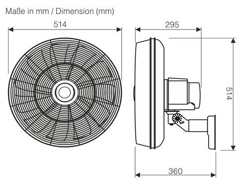 Wandventilator Airos Eco Silent Wall Schwarz - Image 2