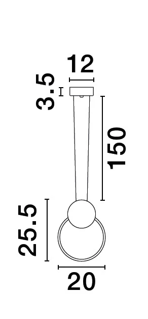 WIRO Pendelleuchte 11 Watt 200 mm 3000 Kelvin - Image 2