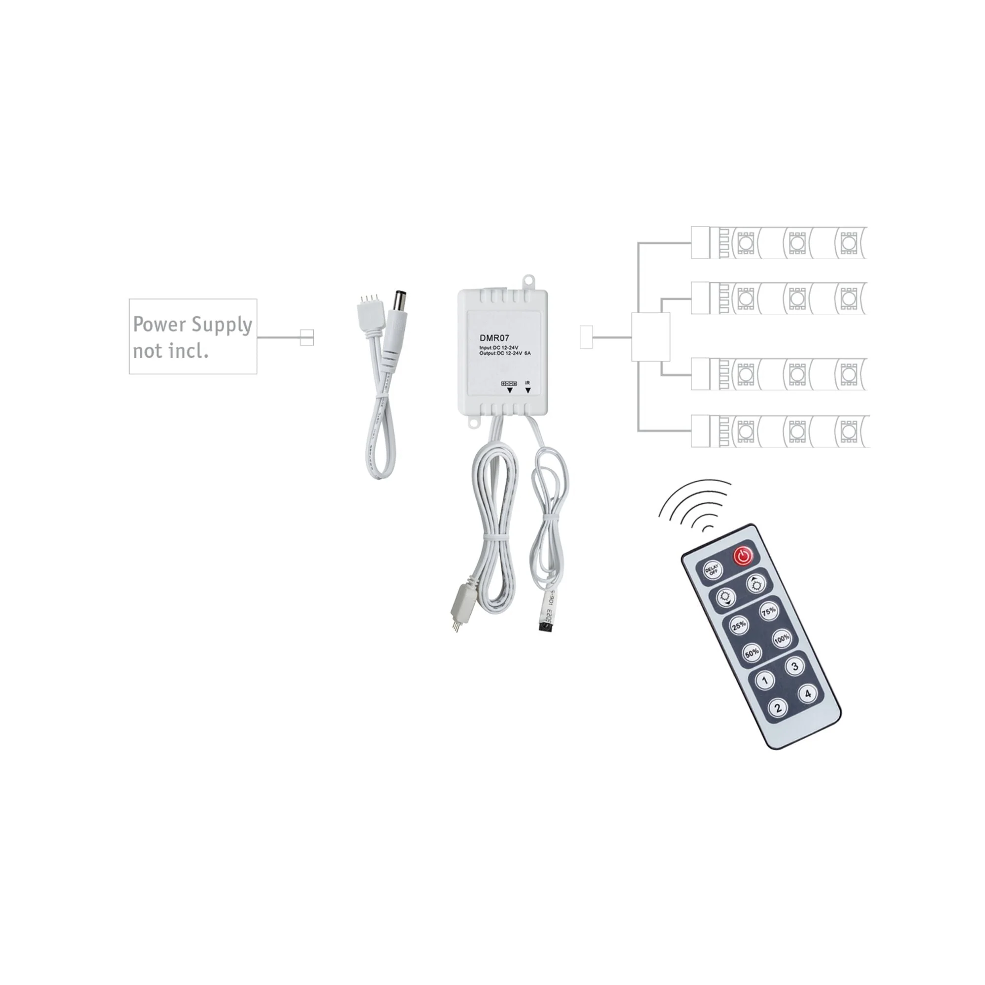YourLED Dimm/Switch DC 12V max. 60W Weiß