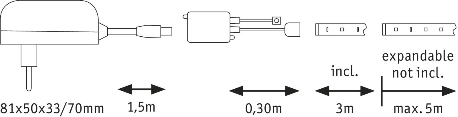 YourLED ECO LED Strip RGB Basisset  3m 14,5W 110lm/m RGB 24VA - Image 2